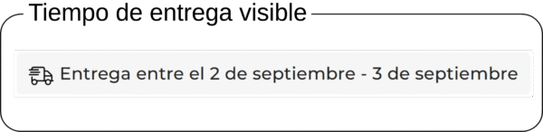 tiempos de entrega Tiempo de entrega