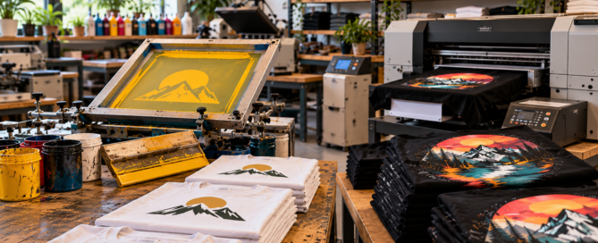 Comparativa entre serigrafía e impresión digital de camisetas en taller